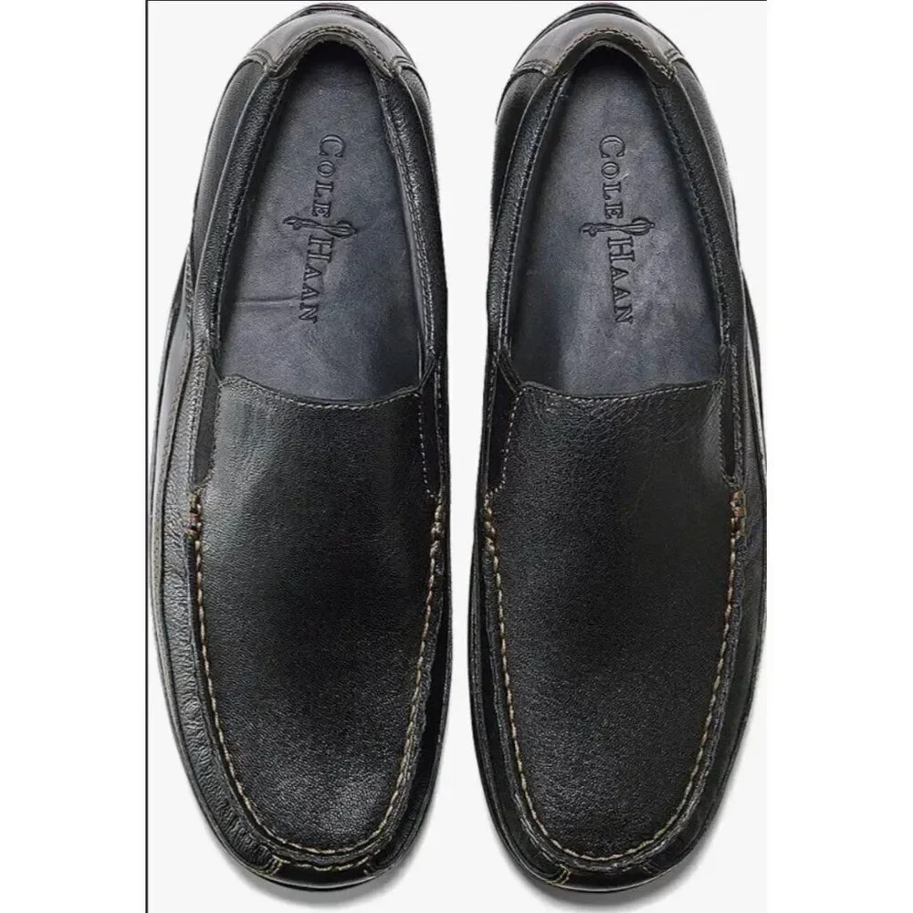 Cole Haan Tucker Venetian Men’s Black Leather Slip-On Loafer Size 11.5